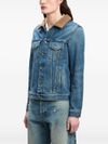 Denim jacket with bear print