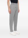 Mélange effect cotton sweatpants