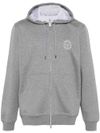 Cotton sweatshirt with applied logo