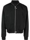 Wool bomber jacket with zipper