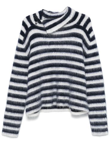 JACQUEMUS - Maglione Le Pull Marina in mohair a righe orizzontali