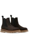 Suede calf leather Chelsea boots