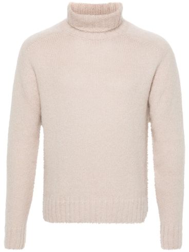 Wool and mohair turtleneck sweater