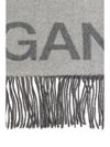 Wool scarf with fringes