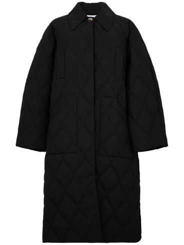 Single-breasted quilted jacket