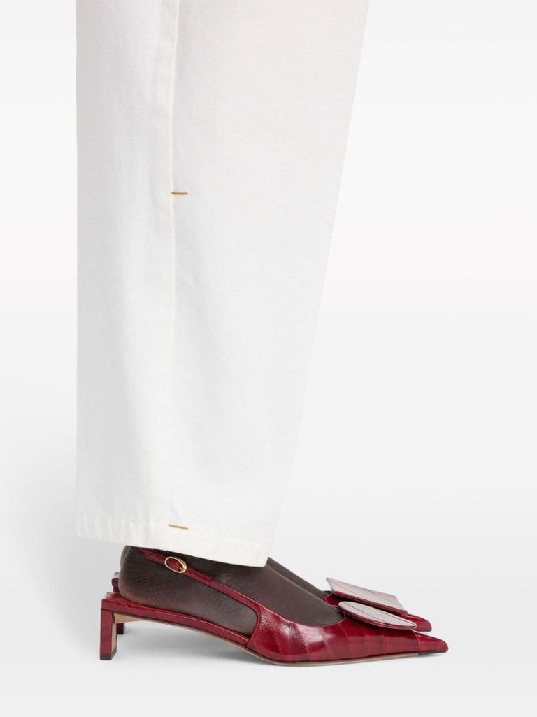【送料&関税込】Jacquemus Circle Square Sling-backs The low Duelo slingbacks by JACQUEMUS | Official website
