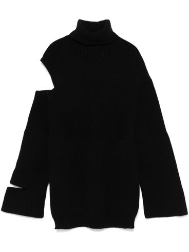 ANDREADAMO - Ribbed wool cut-out sweater