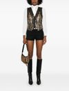 alberta ferretti - Gilet decorato con paillettes - 2