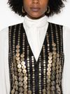 alberta ferretti - Gilet decorato con paillettes - 4