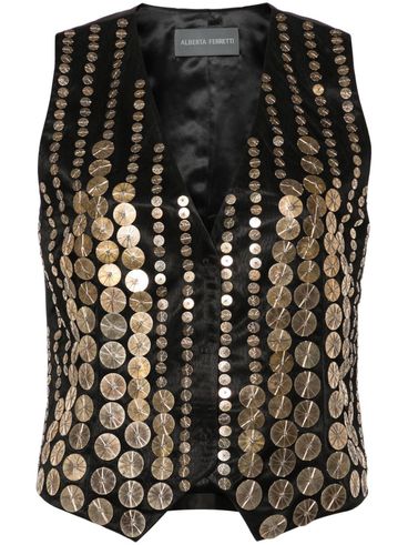 ALBERTA FERRETTI - Sequin-decorated vest