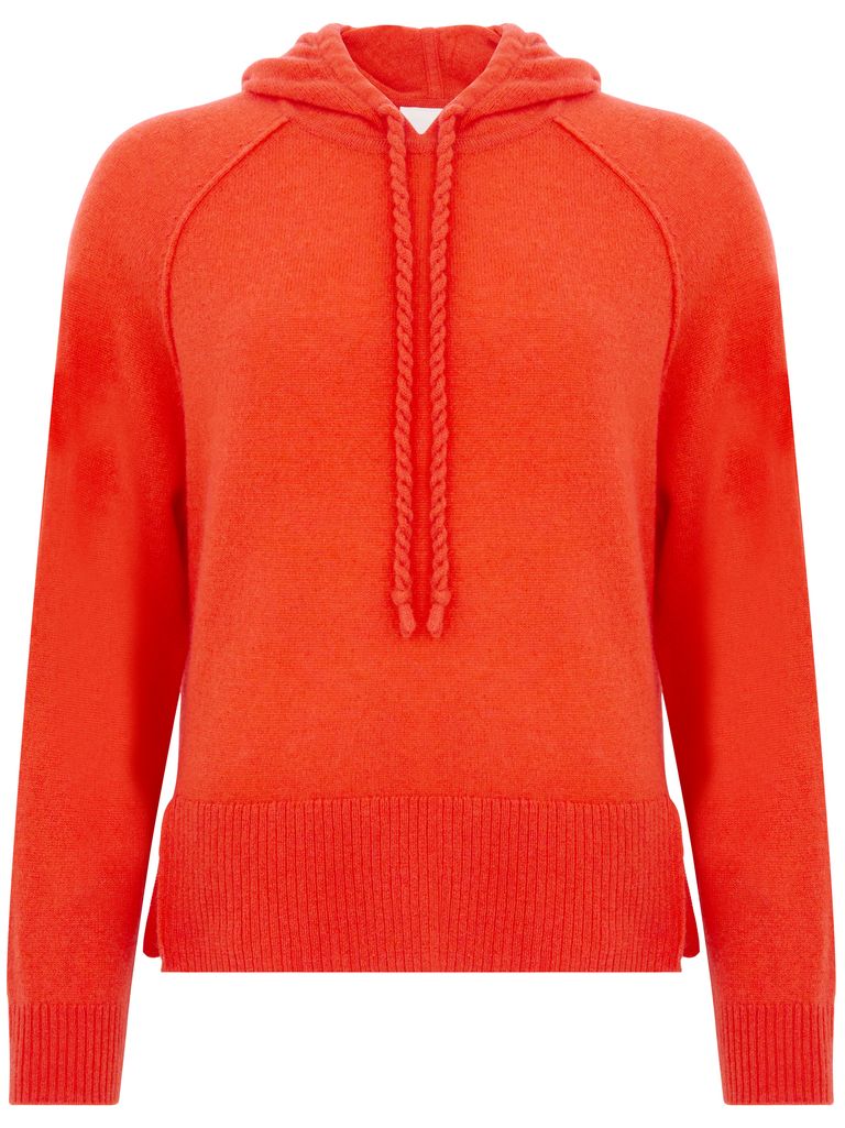 Shop Absolut Cashmere Cashmere Hoodie In Orange