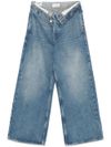 Cotton Roll-up jeans