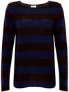 be you - Striped cashmere crew neck sweater