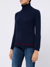 High-neck cashmere sweater