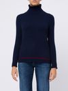 High-neck cashmere sweater