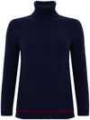 High-neck cashmere sweater