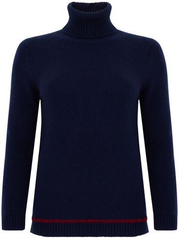 High-neck cashmere sweater