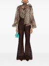 Leopard print animal blouse