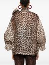 Blusa con stampa animalier leopardata