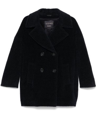 Double-breasted virgin wool coat