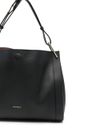 Calf leather tote bag with logo