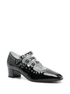 Polished calf leather Camden pumps