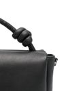 Black leather handbag "Ella"