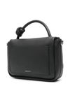 Black leather handbag "Ella"