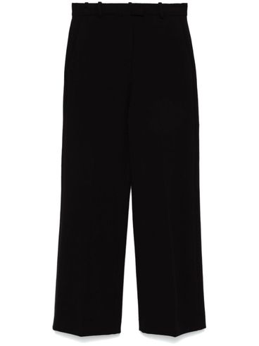 Pantaloni ampi in cotone stretch