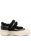 Sneakers Pablo Mary Jane in pelle di vitello e shearling