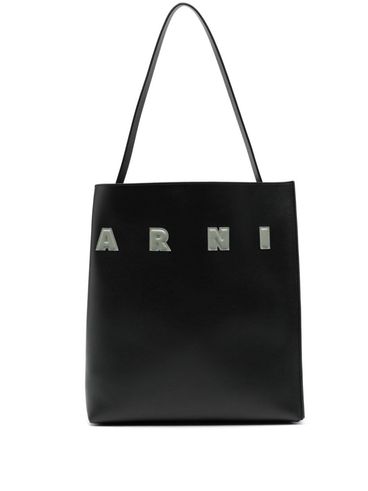 MARNI - Calf leather Museo tote bag