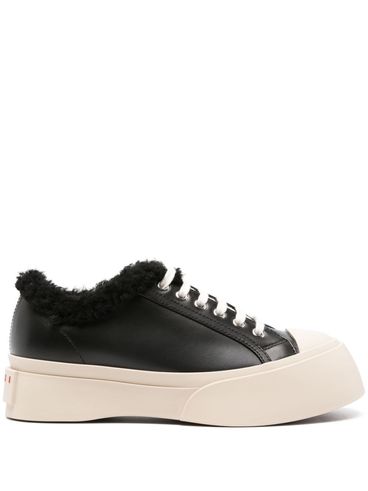 Calf leather and shearling Pablo sneakers