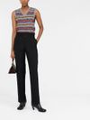 Pleated wool trousers