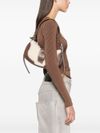 Calf Lather and shearling Brocle shoulder bag