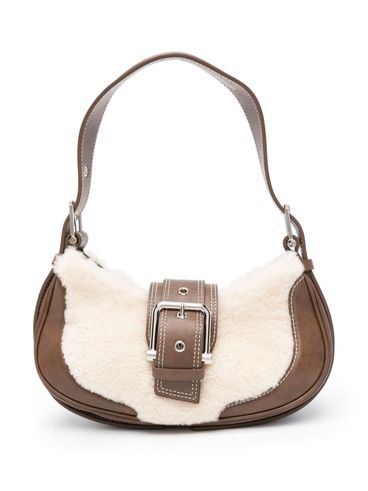 OSOI - Calf Lather and shearling Brocle shoulder bag