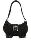 Suede Brocle shoulder bag with fringe