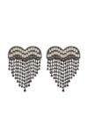 Heart drop earrings