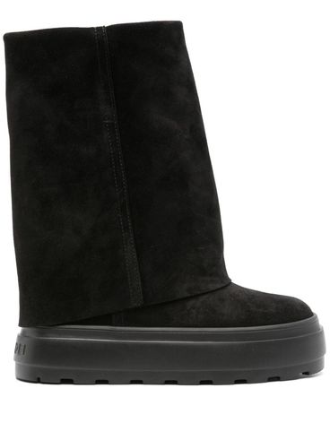 CASADEI - Black Platform Boots Black Leather