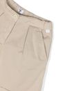 Stretch cotton shorts with elastic waistband