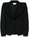 Double-breasted wool blazer