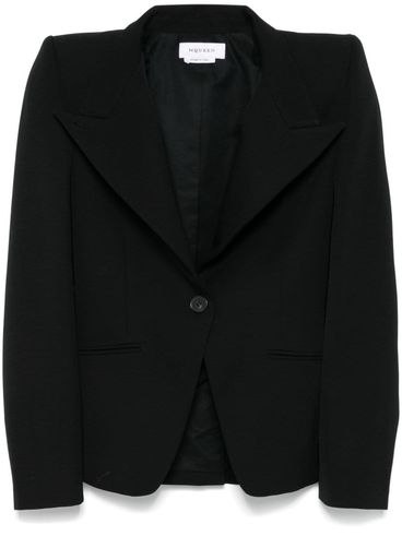 ALEXANDER McQUEEN - Blazer in lana a incrocio