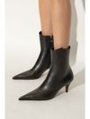 Calf leather ankle boots