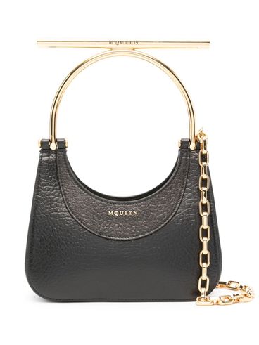 ALEXANDER McQUEEN - Borsa tote Cross-Bar mini in pelle di vitello