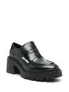 Calf leather Norton loafers with heel