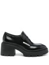 Calf leather Norton loafers with heel