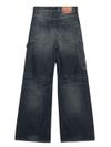 Low-rise denim jeans