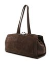 Serena brown suede shoulder bag