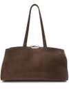 Serena brown suede shoulder bag