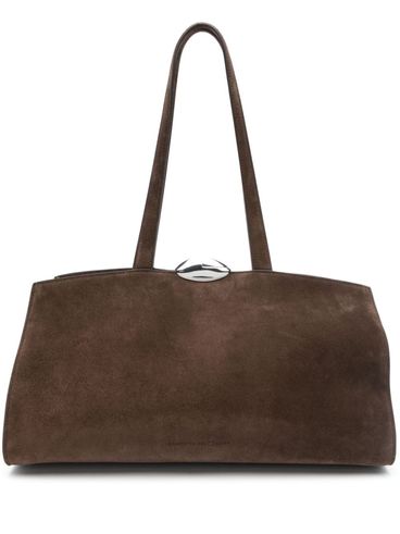 BENEDETTA BRUZZICHES - Serena brown suede shoulder bag