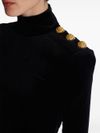 Velvet turtleneck sweater